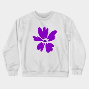 Purple floral Crewneck Sweatshirt